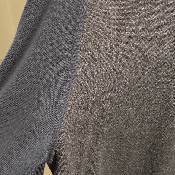 Salt and Stone Mens Crewneck Sweater Brand New Dark Blue and Grey Size XL - Picture 4 of 6